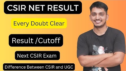 CSIR NET Result | Csir net cut off 2023 | Cutoff All Subject | Csir net result 2023 | Csir net 2023