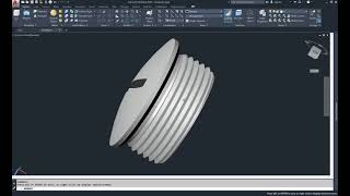 AutoCAD 3D, 3D Modeling, how to drawing thread plug, Autodesk, sketches
