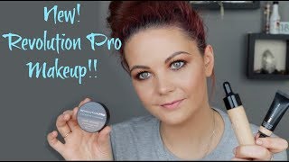 NEW Revolution pro makeup Review, Foundation drops, concealer and brow cushion.