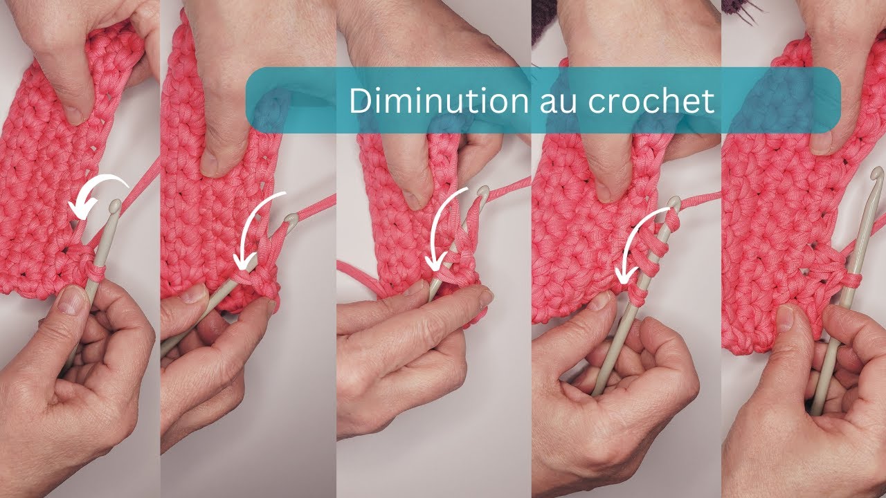 Comment faire une diminution au crochet - Atelier Manon Levasseur - YouTube