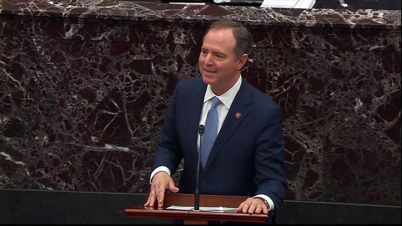 WATCH: Schiff defends amendment to subpoena John Bolton | Trumps first impeachment trial - YouTube