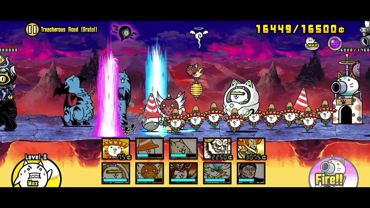 The Battle Cats | Treacherous Road(Brutal) | Super Smash Families