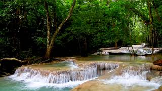 Beautiful Cascade Erawan Waterfall 4k UHD. Nature Noise for Sleeping, Studying, Meditation 10 hours. by Nature Zilla 20,718 views 2 years ago 10 hours, 4 minutes