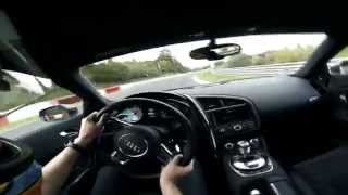 Audi R8 V8 no Nürburgring Nordschleife: 8:17 @ Bridge to Gantry (slightly damp)