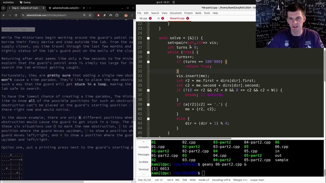 Day 6 Advent of Code 2024 YouTube