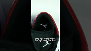 SHORT TIPS BEDAIN JORDAN 1 LOW BRED TOE ASLI (LEGIT) DAN PALSU (FAKE,KW)