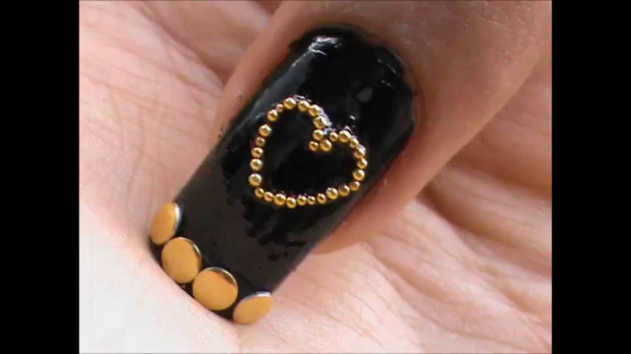 5. Nail designs with jewels and studs - wide 5