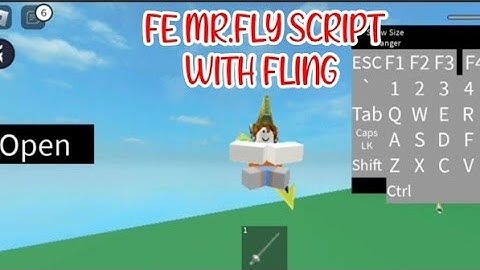 ROBLOX FE MR.FLY SCRIPT WITH FLING using FLUXUS EXECUTOR played at Fencing - see script on comments