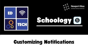 Schoology: Customizing Notifications
