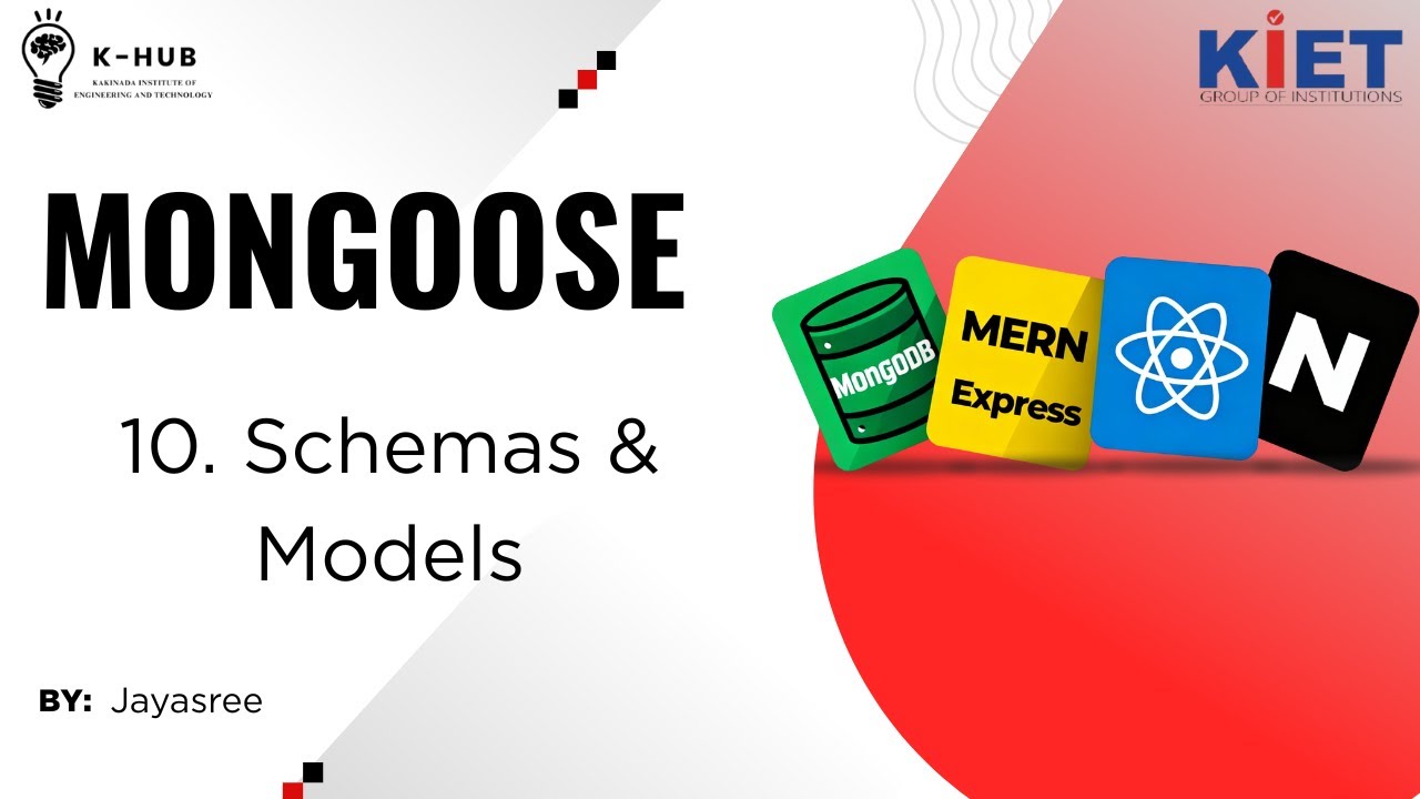10. SCHEMAS & MODELS IN MONGOOSE - YouTube