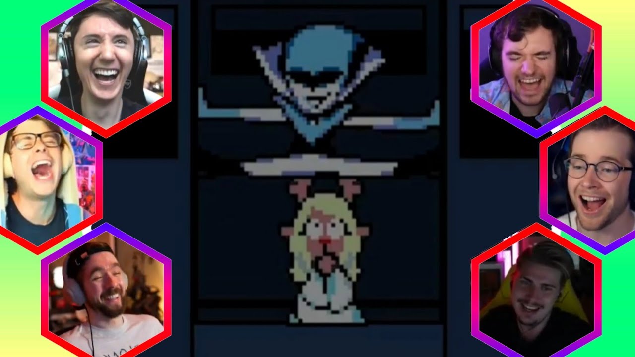 Gamers React to : Noelle and Queen Hiding [Deltarune Chapter 2]