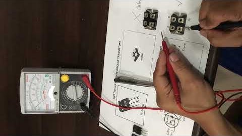 Checking and Testing IGBT using Analog Tester