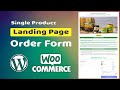 WooCommerce Single Product Ecommerce Website, Payment Gateways in One Landing Page, Checkout Filed