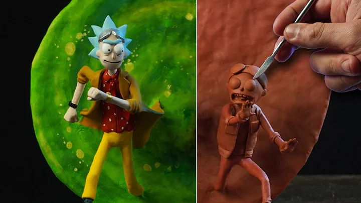 Sculpting RICK & MORTY Diorama [ Back To The Futur...