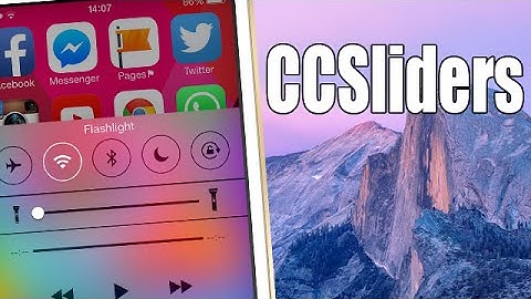 CCSliders - iOS 7 Jailbreak Cydia Tweak
