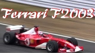 [FHD] 跳馬の雄叫び!!! Ferrari F2003 Suzuka 2013 レジェンドF1