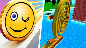 💥Spiral Roll 🆚 Coin Rush 3D All Gameplay Android Top Free Mobile Gameplay Walkthrough