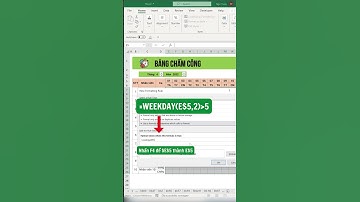 Sử dụng Conditional Formating để tô màu tự động ngày cuối tuần | Excel Tips & Tricks #shorts