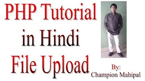Learn PHP Tutorial in Hindi 32 Upload file in php