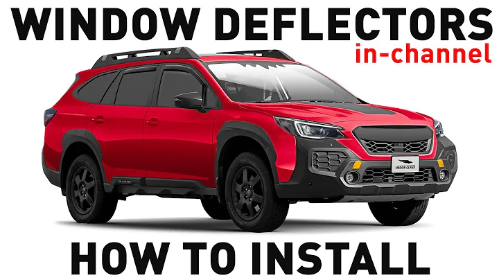 How to install Shatterproof In-Channel Window Deflectors for Subaru Outback 2020-2025