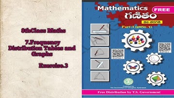 8th exercise 7.3/8thclass maths exercise 7.3TS/8thClass Maths Frequency Distribution Table and Graph