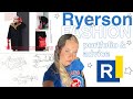 ALL ABOUT RYERSON FASHION PROGRAM | accepted portfolio