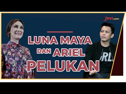 Lama tak Jumpa, Luna Maya dan Ariel Noah Pelukan