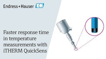 Faster response time in temperature measurements with iTHERM QuickSens