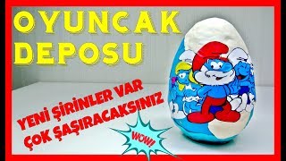 ŞİRİNLER DEV YUMURTASI - OYUNCAK AÇMA - ŞİRİNE, ŞİRİN BABA VE DİĞERLERİ - YUMURTA AÇMA