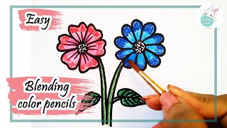 flowers draw drawing pencil simple watercolor staedtler using