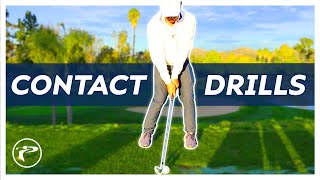 EASY Golf Contact Drills - Better Ball Striking!