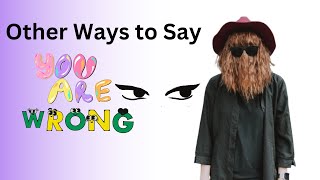 Other ways to say YOU ARE WRONG