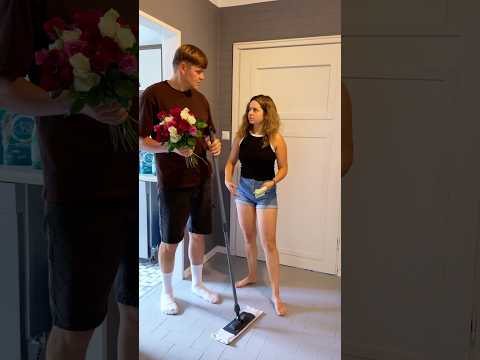 Mop in hand. Mood OFF. Wallet OUT? Mood ON! 🔥💸 🤣🥴 #funny #funnyvideo #comedy #paulandchris
