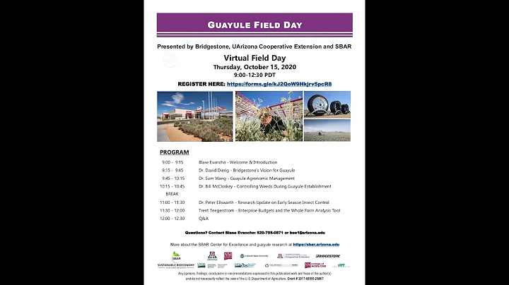 Guayule Field Day -- Trent Teegerstrom: Enterprise...