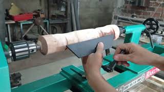 mesin bubut kayu rakitan by hmr(hobi mesin rakitan)/lathe wood