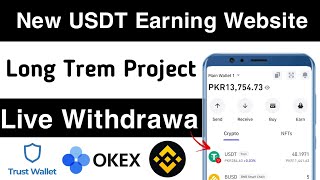 New USDT Earning Website||Sinup Bouns 20$||Live Payment Proof||earnsaad