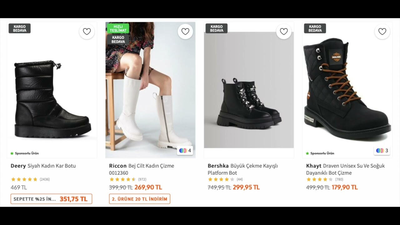 2022 Bot   Çizme Modelleri ve Fiyatları