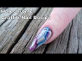 Holographic Chrome Graffiti Nail With Gel Polish