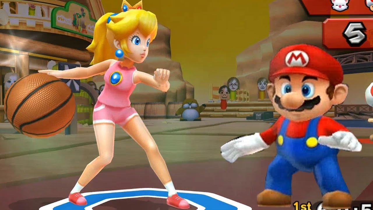Mario Sports Mix Basketball #7 Flower Cup Championship With Mario & Peach 