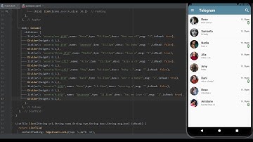Flutter Telegram UI design(Part - 1) UI clone