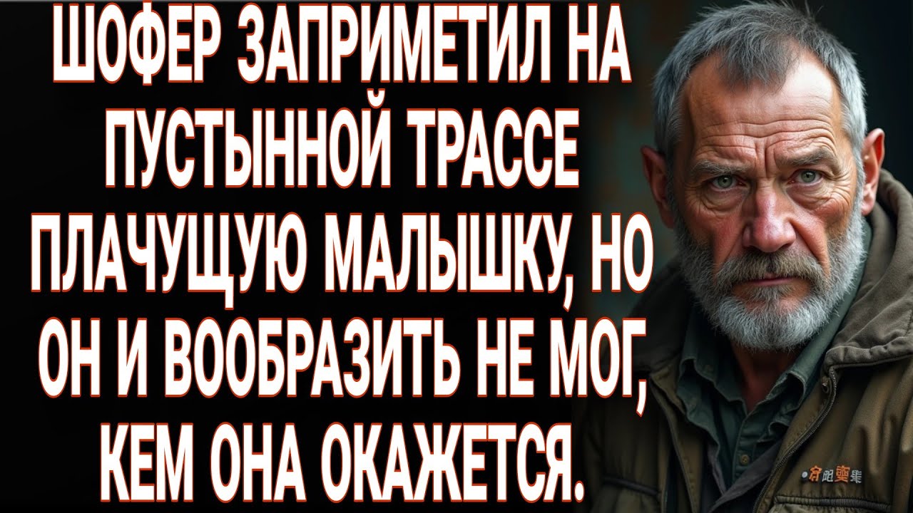 Шофер заприметил на пустынной трассе плачущую малышку, но он и вообразить не мог, кем она окажется.
