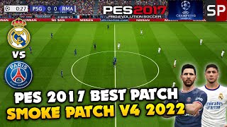 PES 2017 Smoke Patch V4 | Paris Saint-Germain vs Barcelona Gameplay | Full Match FHD 60FPS