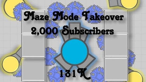 Thorium Diep.io | MAZE MODE TAKEOVER | Diep.io NEW MAZE GAMEMODE 130K+ TAKEOVER | 2,000 SUBSCRIBERS!