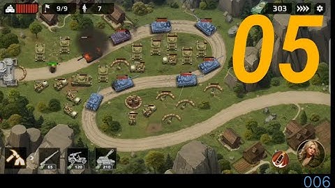 WWII Defence: RTS Army TD Game - Gameplay Walkthrough Part 05 - Level 9