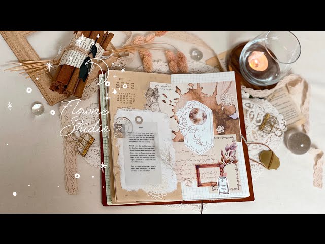 | Journal with me | 플로네스튜디오 스토어 오픈 | 감성다꾸 | 빈티지다꾸 | Travelers Notebook | ASMR | class=