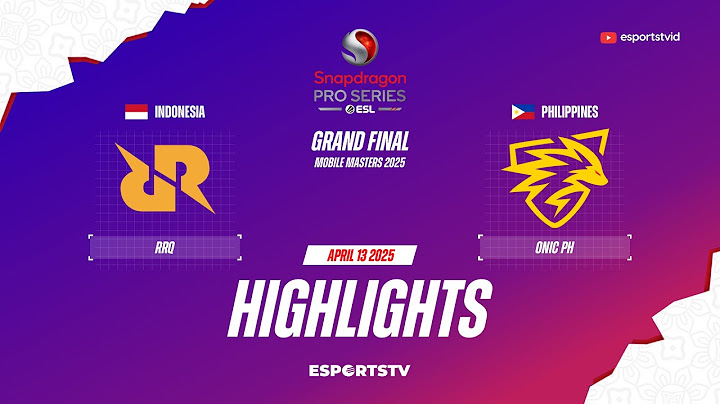 RRQ Hoshi vs ONIC PH HIGHLIGHTS GRAND FINAL ESL Mobile Masters 2025 | ONIC vs RRQ ESPORTSTV