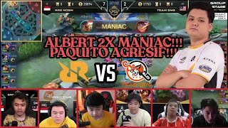 REACTION STREAMER LIAT ALBERTTT MANIAC 2X PAKE PAQUITO!!! BANTAI HABIS TEAM SMG DI M3!!!