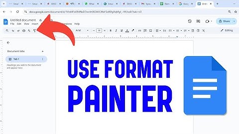 Hoe je opmaakschilderen gebruikt in Google Docs