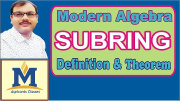 Subring of a Ring in Hindi