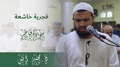 تلاوة مؤثرة من سورة فاطر في صلاة الفجر | د. محمد أنس | 8 ربيع الآخر 1447